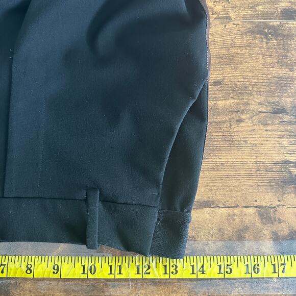 Womens Mid Rise Pants Side Stripe Size 4 Black Brown Beige Preppy Loungewear EUC - Picture 4 of 9